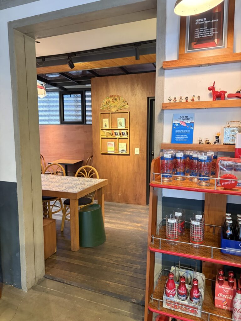 Nakrang Parlor Review Near Hongdae Station Retro-style café interior in Hongdae, Seoul