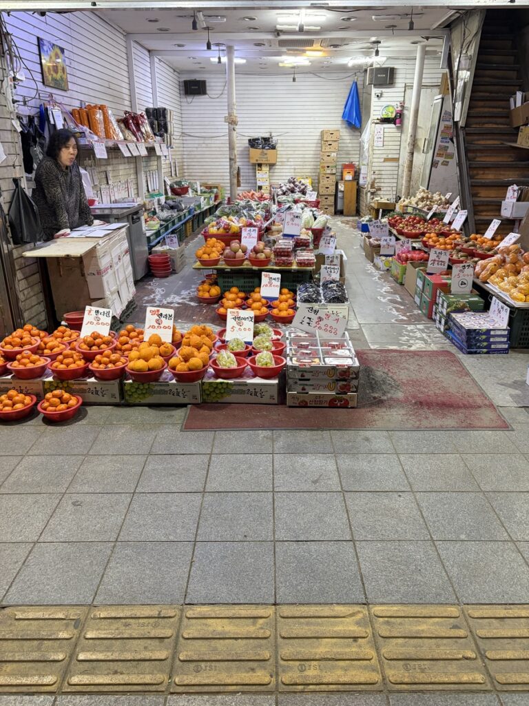 Beyond Gwangjang Market: Hidden Streets and Local Food in Seoul Fruit shop near Jongno 5-ga station Exit 7