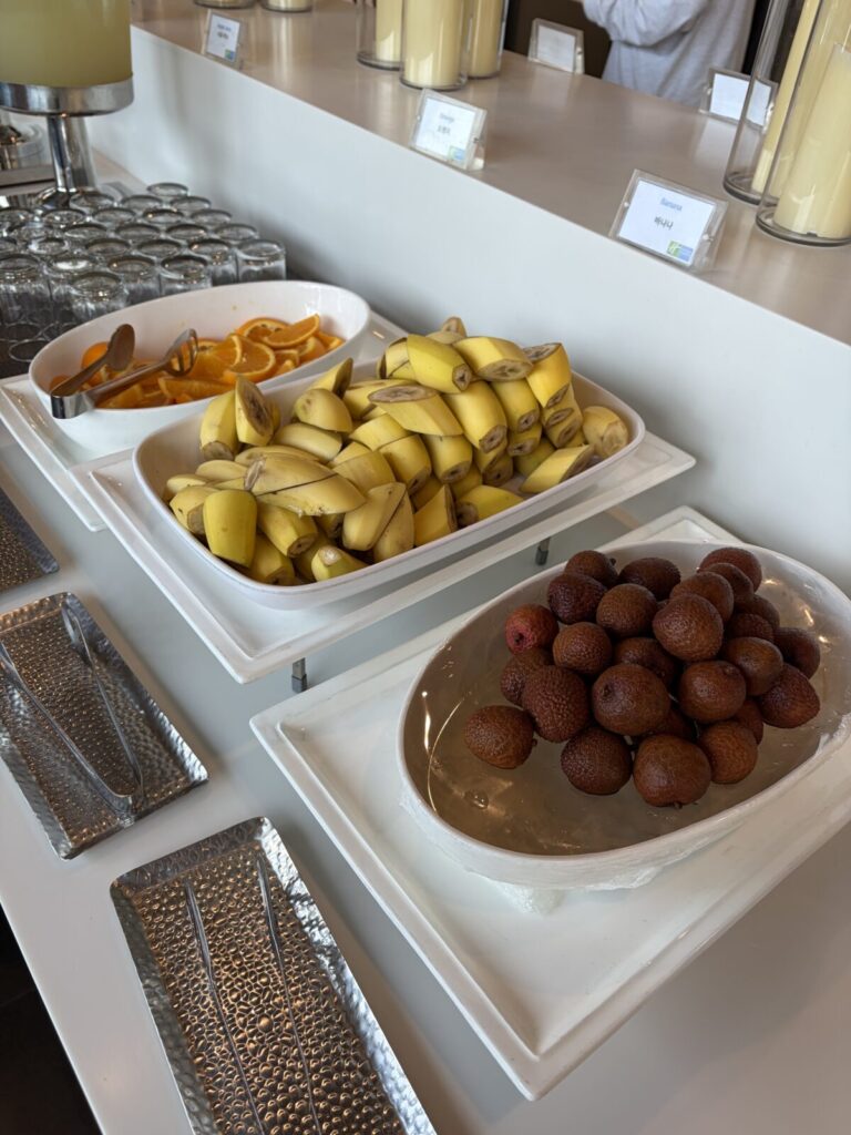 Holiday Inn Express Seoul Hongdae Breakfast Review: My Honest Experience Fresh fruit selection at Holiday Inn Express Seoul Hongdae breakfast buffet