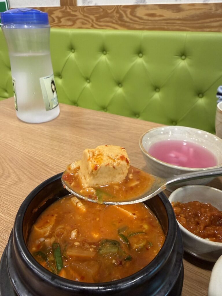 Traditional Korean Ssambap Near Hongdae | Yeonnam-dong Review Traditional Korean doenjang stew