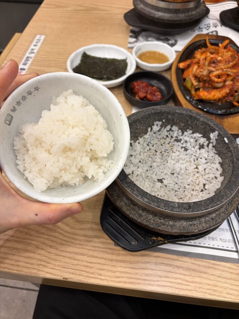 Seafood Sundubu in Uijeongbu | Bukchon Sundubu Review with Fresh Pot Rice Serving pot rice