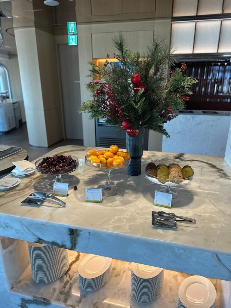 Westin Club Lounge daytime snacks